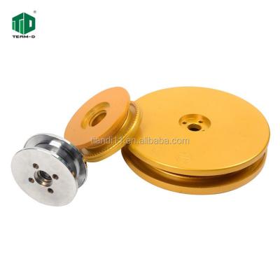 China Strong Aluminum Wheel With Assembled Rubber Ring Block For Diamond Wire Saw for sale