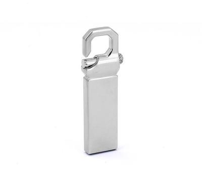 China Hot Selling Custom Engraved Rectangle Metal USB 3.0 Fast Speed ​​Logo 32GB Key Chain USB Flash Drive for sale