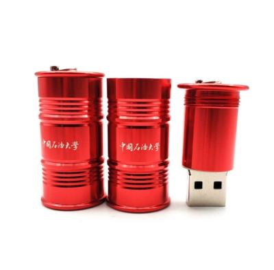 China Mini Metal Barrel Pen Drive Oil Bottle Drum USB Drive Memory Stick Pendrive Gift 4GB 8GB 16GB 32GB USB Drive for sale