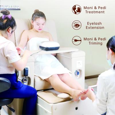 China Beauty salon pedicure foot spa chair salon chair with tub drawer beauty nail salon equipment for sale