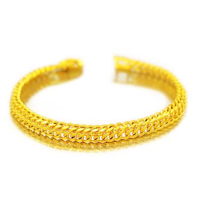 China Dropshipping CLASSIC Women's Bracelet 14K Gold Jewelry Charm Wedding Engagement Bracelets Yellow Gold Fine Hand Jewelry For Girls Gift for sale