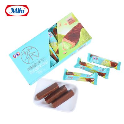 China 138g Box Package Natural Exquisite Snacks Chocolate Sandwich Bar Cookies for sale