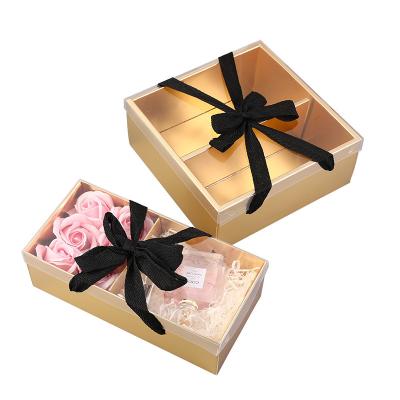 China Recyclable Wholesale Custom Beauty Wedding Gift Box Favors Candy Flower Box Packaging Romantic Gift Box for sale