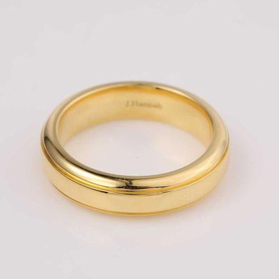 China Wholesale Wedding Band Ring 18K Gold Alliance Jewelry Silver Wedding Sold by Women Men Romantic for sale