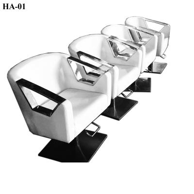 China Traditional White Portable Hair Barber Styling Chair For Sale HA-01 for sale