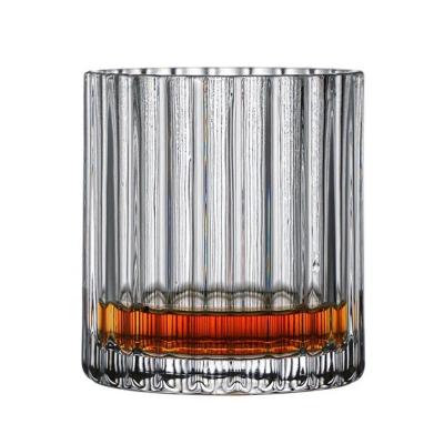 China High Quality Exquisite Clear Lead Free Glass Whiskey Wine Texture Glass Cups Luxury Light Weight Glass Cups for sale