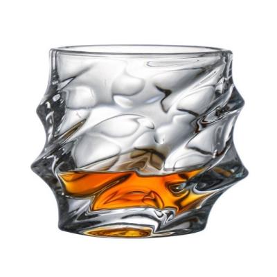 China Wholesale Light Luxury Lead Free Crystal Delicate Exquisite Bar Home Whiskey Glass Tumblers Glass Cups for sale