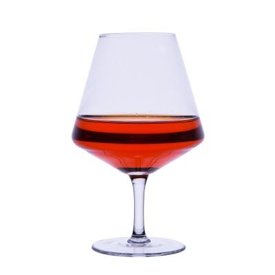 China Hot Selling Crystal Clear Bar Elegant Appearance Round Smooth White Wine Glass Cup Lead Free Glass Wine Glasses for sale