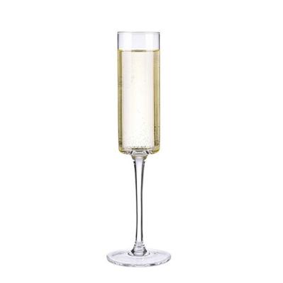 China Crystal stemless champagne flute 175ml high quality crystal clear lead free glass champagne flute for sale