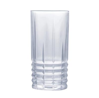 China Crystal Clear How Delicate Texture 380ml Lead Free Crystal Sale Vintage Cut Out Glass Cup Bear Glass for sale