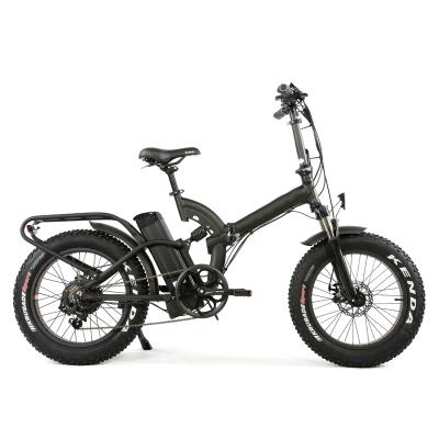 China 2022 new 48v 750W full suspension aluminum alloy fat fat folding ebike/electric bicycle for sale