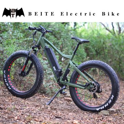 China BEITE alloy brand 48V 750W aluminum electric bike, fat ebike, beach cruiser electric bike for sale