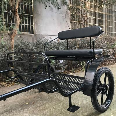 China Miniature steel pony cart for sale, small two wheel pony cart, horse cart for sale