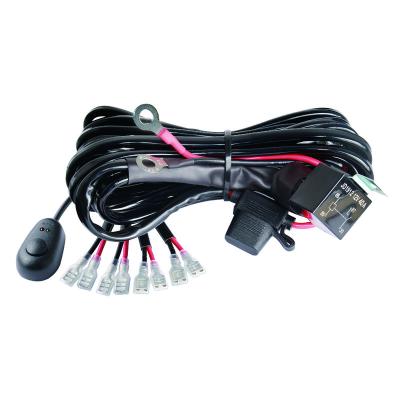 China Electronic Car Electric Headlight Led Auto Lamp Motorcycle Light Harness Cable Wiring Kits for sale