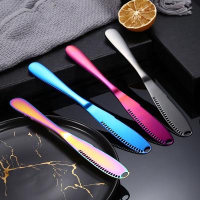 China Sustainable 3in1 Bread Dessert Knife Butter Spreader Stainless Steel Multifunctional Butter Knife for sale