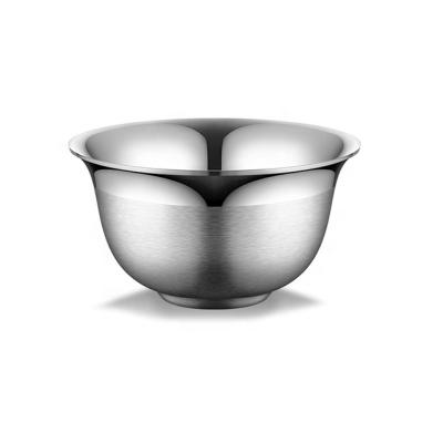 China Sustainable Wholesale Salad Rice 304 Stainless Steel Metal Bowl for sale