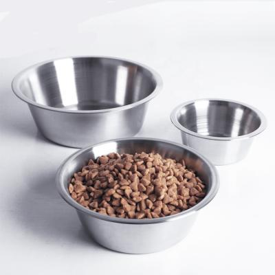 China 201 Stainless Steel Pet Food Feeding Stainless Steel Dog Bowl for sale