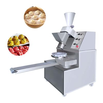 China Hotels small long automatic steamed meatfilled meatfilled dumpling Xiao bao momos machine soup dumpling making machine price for restaurant for sale