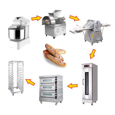 China Commercial Electric Snacks Factory Bakery Oven Bread Baking Machine Bread Production Line for sale