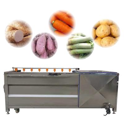 China food & Automatic Beverage Factory Sweet Potato Radish Washing And Vegetable Peeler Machinery Carrot Machine Seal Cleaning Price for sale