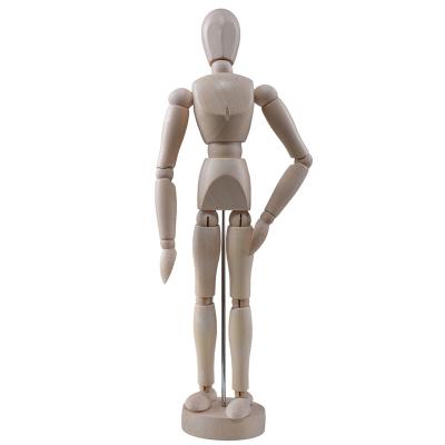 China Customized Movable Figure Sketching Mannequin Artist Wooden Display Adjustable Fashion Mannequin Drawing Model for sale