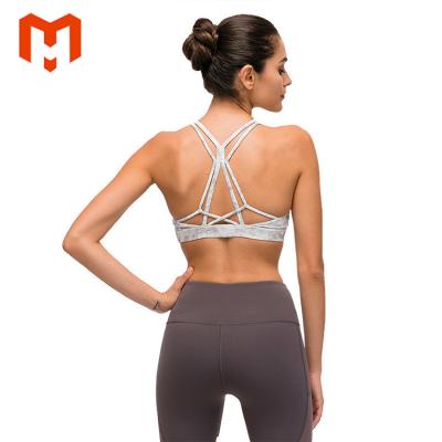 China Gathering Beautiful Women's Sports Breathable Back Women's Underwear Women's Fitness Vest Yoga Shockproof Bra for sale