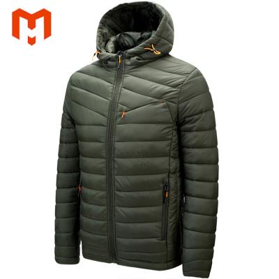 China Sustainable Men Casual Cotton-Padded Plus Size Hooded Down Padded Jacket Pigtail Jacket Light And Warm Winter Jacket for sale