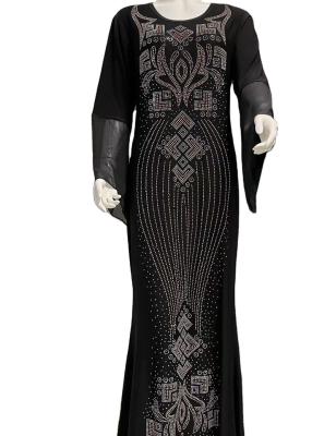 China Muslim Abaya Dress Muslim Women Abaya Dubai Dress African Abaya Stone Dresses Mz-4 for sale