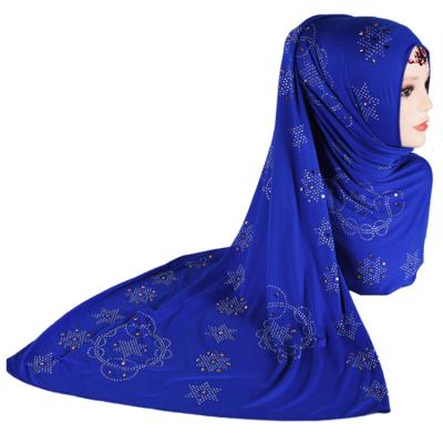 China Shiny Polyester Rhinestone Cotton/Polyester Star Tank Top M-52 Fashion Muslim Women Heads Hijab Tassel Cotton for sale