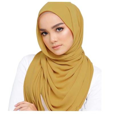 China Wholesale Muslim Arab Malaysia MP-2 Polyester 100%Chiffon Women Muslim Hijabs Scarves Women Hijab for sale