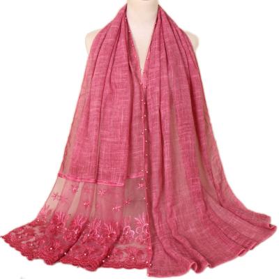 China New soft soft feeling shawl solid color muslim lady scarves lace up arab hooded shawls scarf hijab for sale