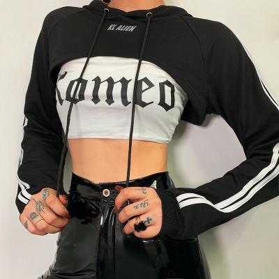 China Other women sexy cut out tops fashionable 2020 Ladies Long Sleeve Irregular Hem Hoodie for sale