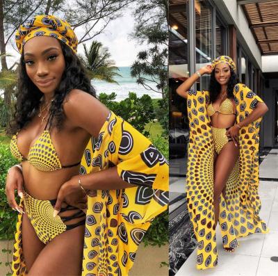 China Other 2020 Hot Selling African Bikini String Sexy 3 Piece Swimwear and Beach Wear for sale