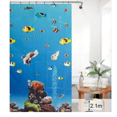 China Factory Sustainable Supplier For High Quality Soft Printed Eco - Friendly EVA Bath Shower Curtain 180*180cm for sale