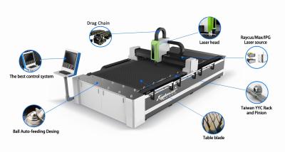 Chine Machine de découpe laser à fibres Raytools 1kW-60kW machine de découpe laser à fibres métalliques à haute puissance machine de découpe laser à fibres à vendre