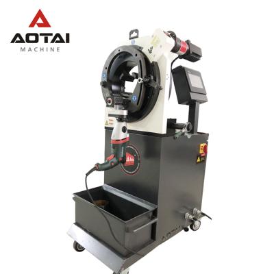 China Aotai OSK-320 Metal Orbital Pipe Aluminum Automatic Rolling Cold Cutting Machine 140-330mm Metal Stainless Steel Carbon Steel for sale