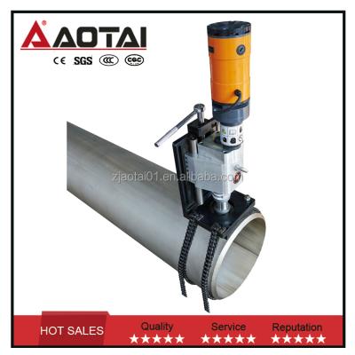 China Hot Selling Aotai Electric Portable Cast Iron Pipe Hole Steel Cold Milling And Boring Machine ISM-170 for sale