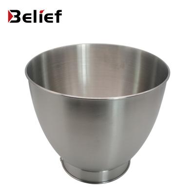 China Sustainable Large Storage Kitchen Salad Cream Cake Mixing Bowl Stainless Steel Food Cooking Big Deep Bowl for sale