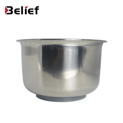 China Sustainable Household Kitchen Baking Cooking Basin Set Multifunctional Metal Stainless Steel Mixing Bowls for sale