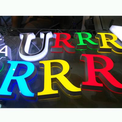 China bright & factory price rich colors 3d led sign resin letters for sale