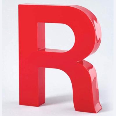 China Customized Waterproof OneRed Led Light 3d Led Acrylic Alphabet Letters For Apartment for sale