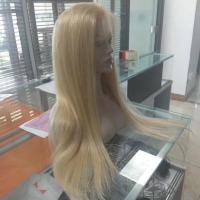 China Blonde Lace Front Straight Human Hair Wigs Transparent Lace Front Wigs 613 for sale