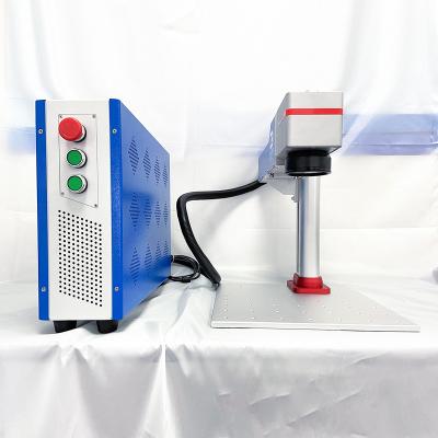 China Hot sale fiber laser rubber marking machine with 20w 30W Raycus metal rotary engraving machine have good price for sale