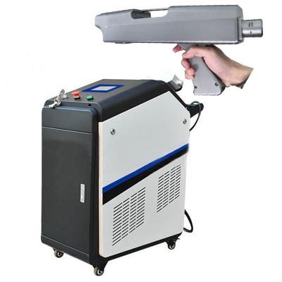 China PVC Laser Cleaning Machine 50W 100W 1000W Rust Removal For Building Materials Old Car Metal Retread Paint for sale