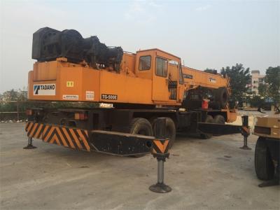 China Five Section Boom and Mitsubshi Engine , Used Crane Import From Japan Original , TG500E 50 Ton for sale