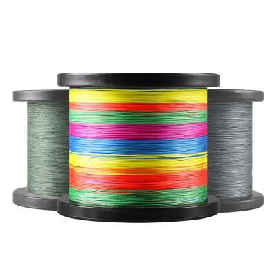 China Wholesale High Quality Soft Smooth Gloss 1000M PE 8 Strand Unbreakable Braided Fishing Lines for sale