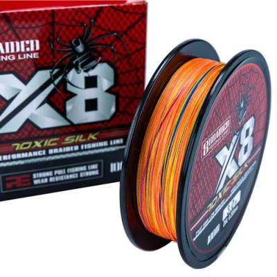 China 100M 8x 4x High Tensile Multi Strand Braided Strong Fishing Line The Most Popular Braided Fishing Line With Discounted Prices for sale