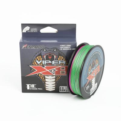 China Float Locator The Most Popular 150 Meters Colorful PE 8 Strand Fishing Line Braided For Outdoor for sale