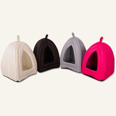 China Manufacturer Viable Wholesale Non Slip Foldable Multi-colors Soft Warm Cat House for sale