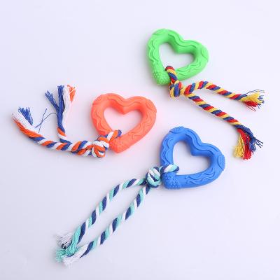 China Wholesale Viable Star Orange Green Blue Orange Bone Love Maker Magic Wand Dog Tpr With String Toys Set for sale